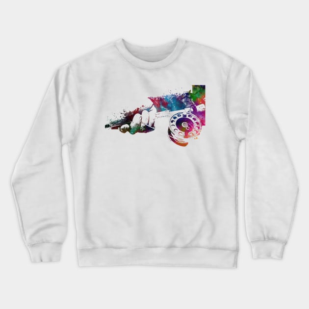 Fishing sport art #fishing Crewneck Sweatshirt by JBJart